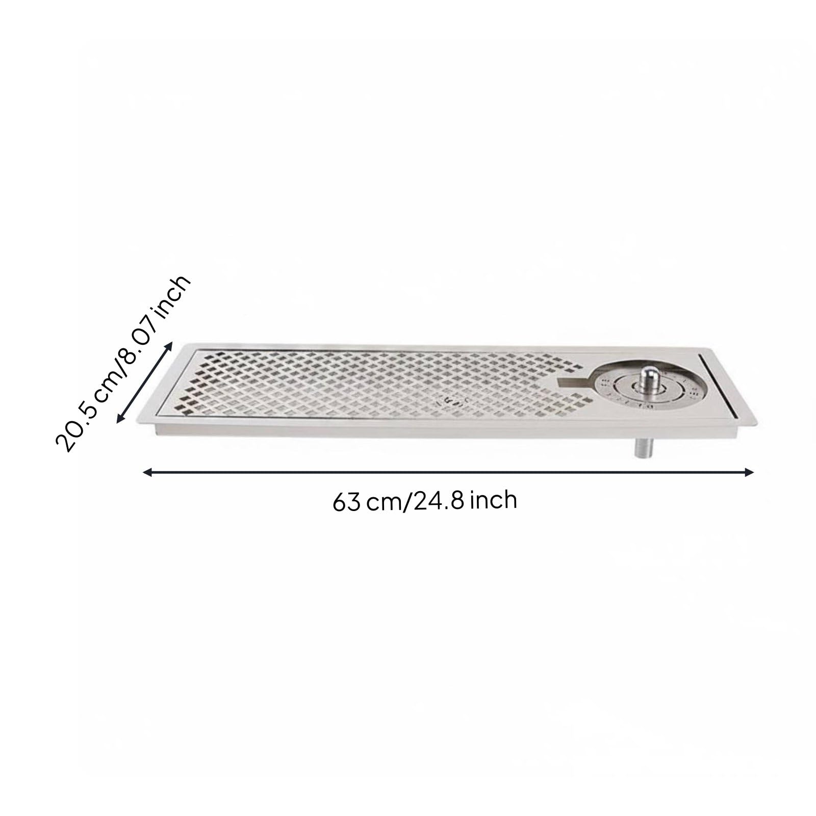 Égouttoir Support Tasses Plateau Égouttage Grille Acier Inoxydable Fonction Lavage Haute Pression Résistant Convient pour Bar Restaurant Foyer Familial, 6320B