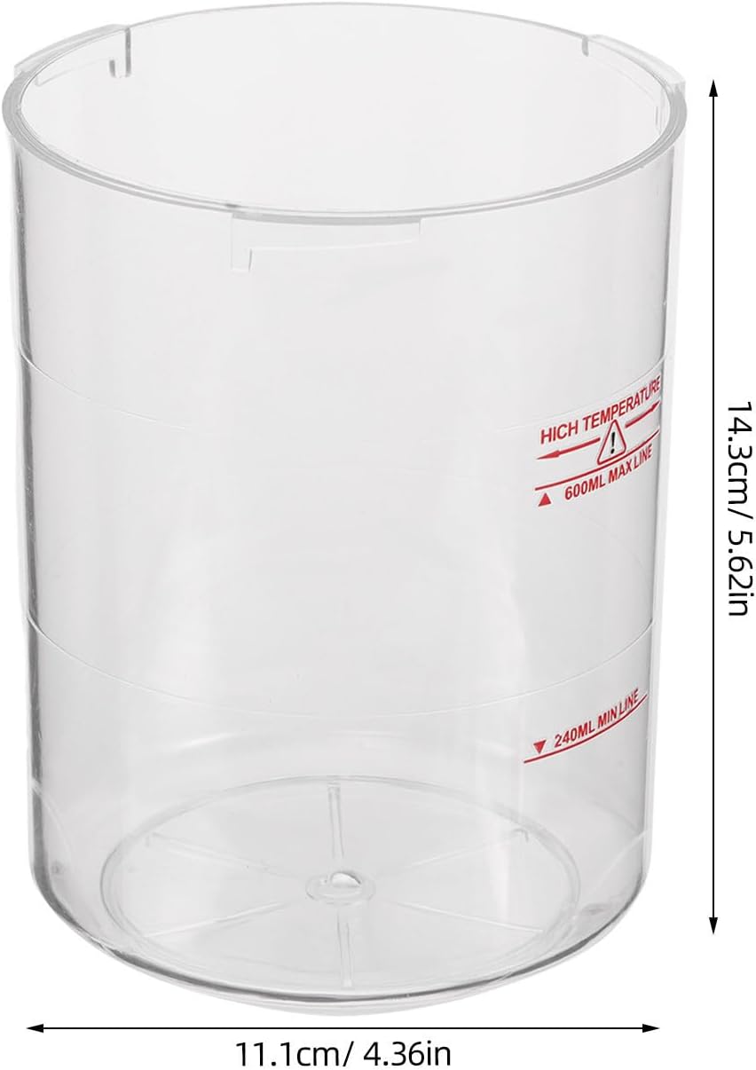 Professional Facial Steamer Replacement Water Cup 240ml 600ml Abs | Detachable Tank, Transparent Body for Clear Water Level Checks, Refillable Design, Suitable for Home and Spa Center Use