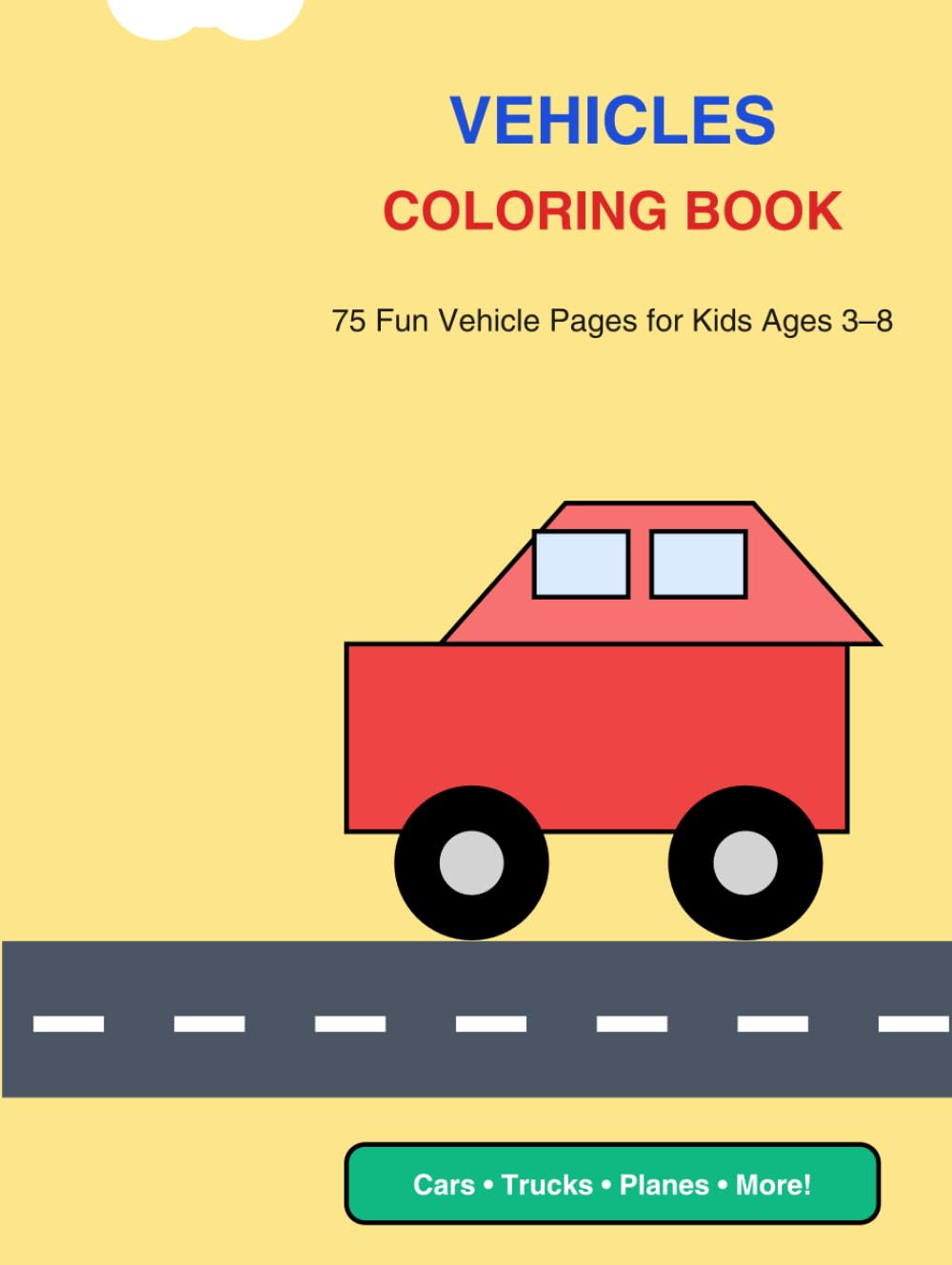 Vehicle: Children's Colouring Book