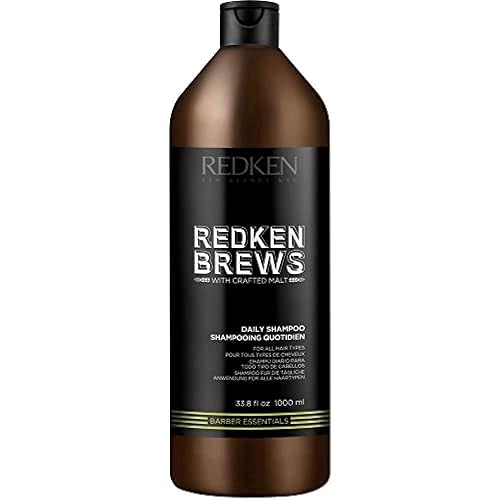 Redken Brews Daily Shampoo For Men - Lightweight Hydrating Cleanser For All Men's Hair Types, Adds Moisture and Shine to Dry Hair