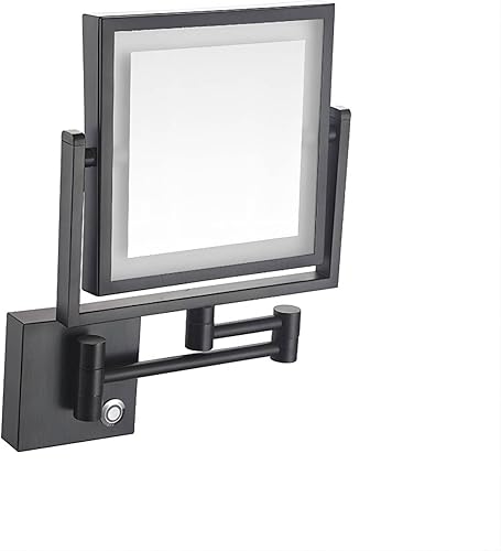 KannOrE Espejo de maquillaje iluminado con LED, espejo de maquillaje montado en la pared, exquisitos espejos cosméticos para el hogar, tacto