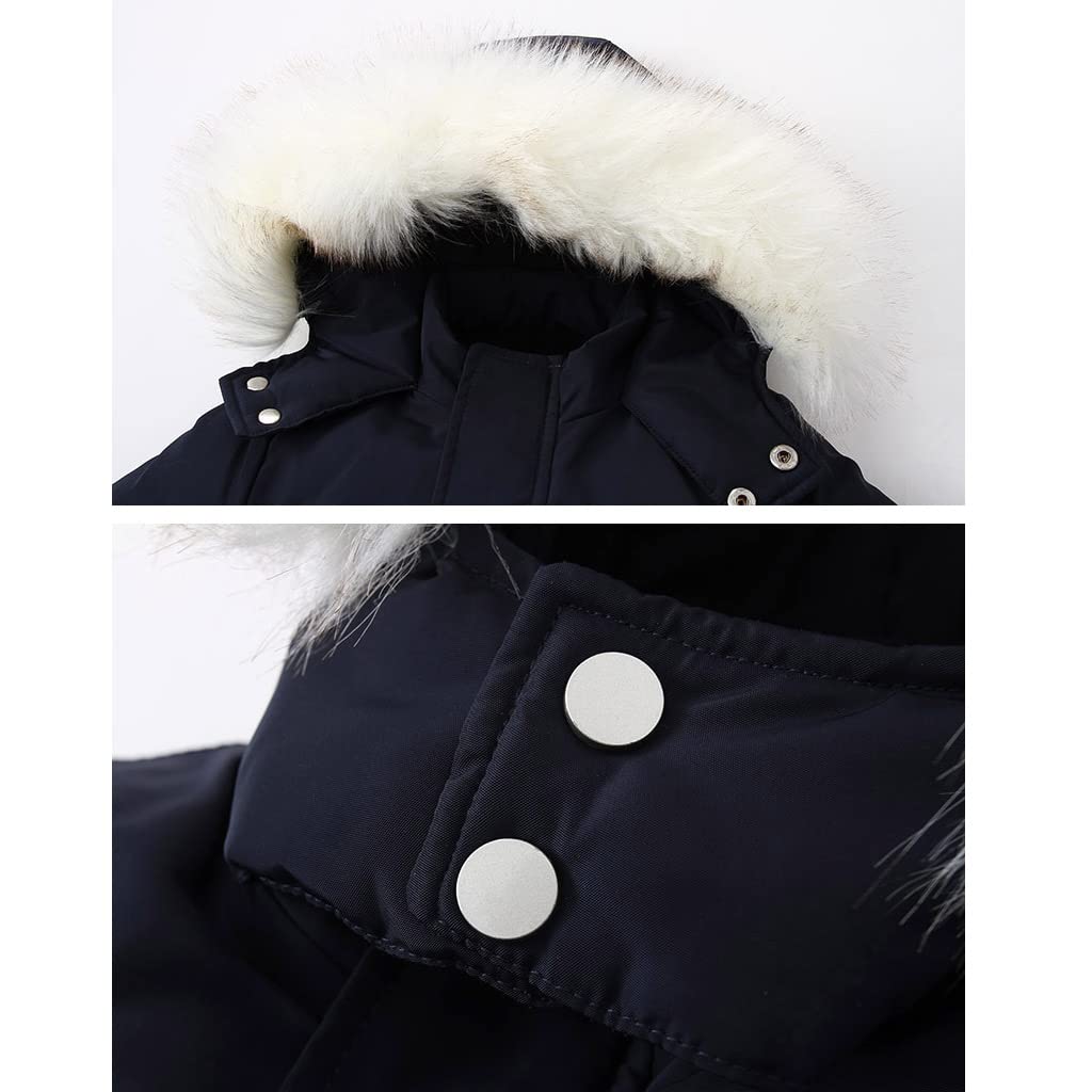 BRONG Bebé Niñas Traje de Nieve Mono Niños Impermeable Mameluco Chaquetas de Esquí Traje Niños Lana Abrigo Antivento Desgastar