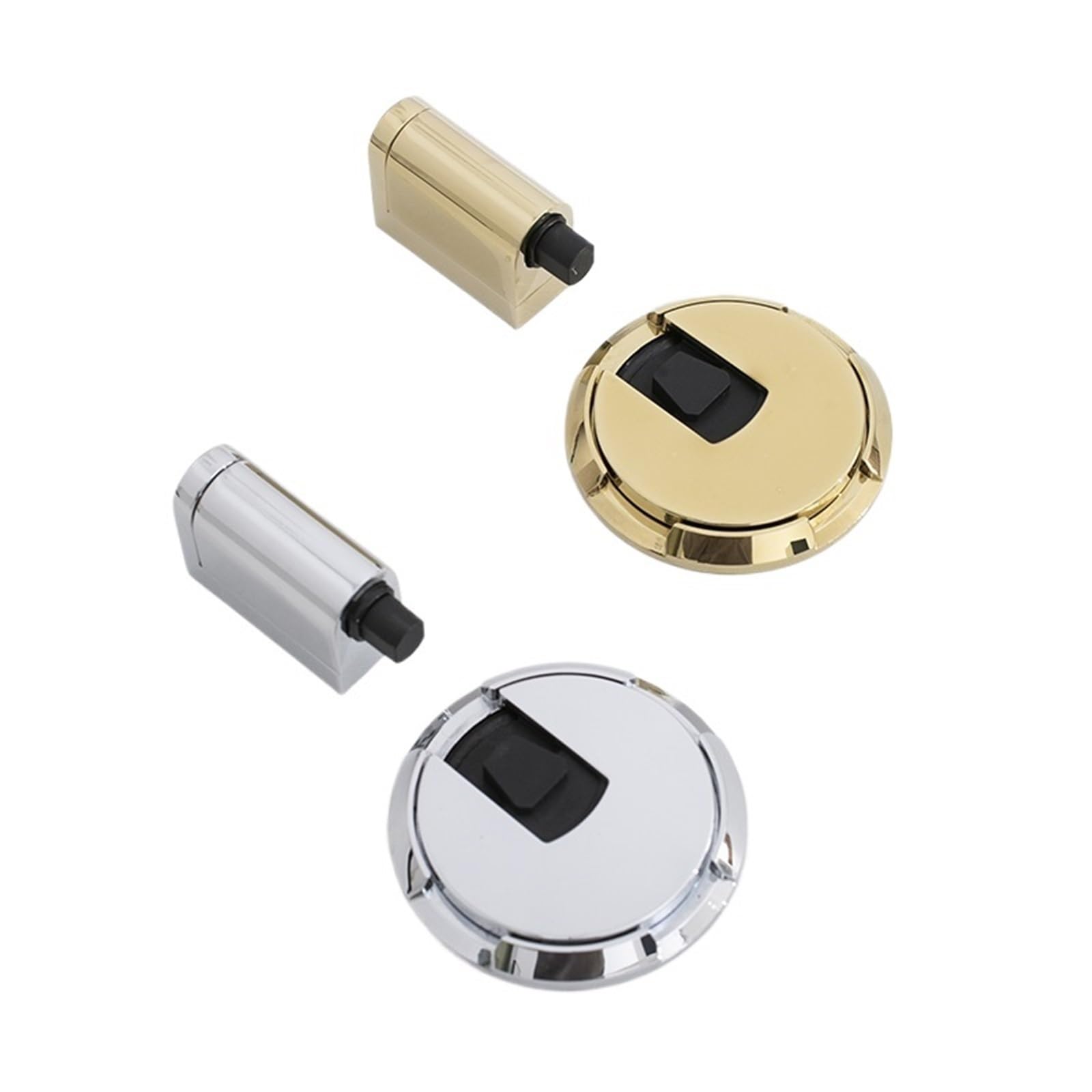Kdhcvkz Silver 1Pcs Windproof Door Stopper No Drill Anti-Collision Holder(Silver)