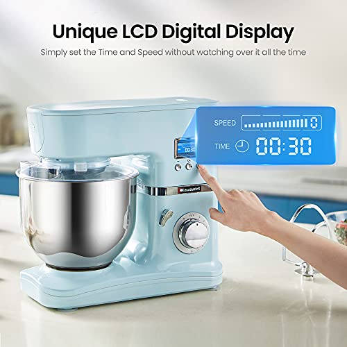 Hauswirt Küchenmaschine, Rührmaschine mit LCD Bilderschirm, Knetmaschine Teigmaschine mit Planetarisches Rührsystem, 8… – Bild 3