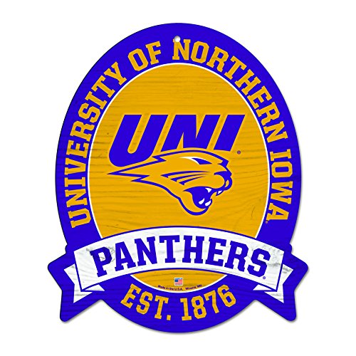 WinCraft 11X13 Northern Iowa PanthersWood Street Sign