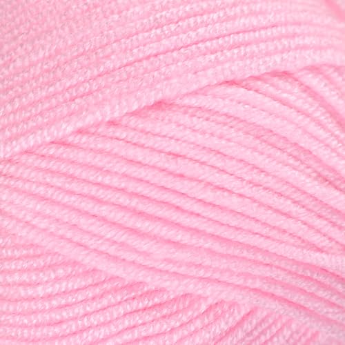 Image of 3 Skeins of Makromecity Softee Baby Yarn,%100 Premium Anti-Pilling Acrylic, 3.5 Oz, 273 yd (100gr /250 mt) Each, Soft Yarn for Crocheting and Knitting (Baby Pink, 3 Skeins)