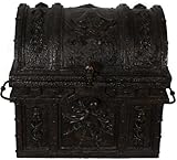 Nautical Tropical Imports Davy Jones Locker Treasure Chest 16 Inch Sea Bottom Dark Finish