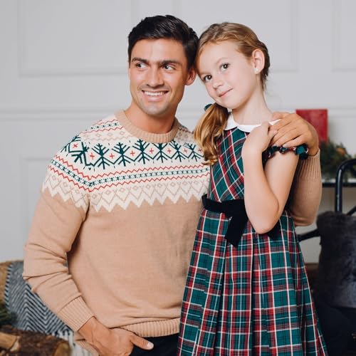 Image of Hope & Henry Girls Cable Front Pullover Sweater