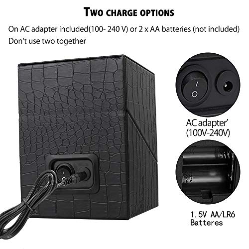 Anyasun Automatic Single Watch Winder In Wood Shell And Black Leather,Japanese Quiet Motor,Fit Women And Men Watches (Pu Crocodile Skin) #TOP6