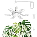 SANSI Hanging Grow Lights for Indoor Plants, Hanging Plant Light with Timer
