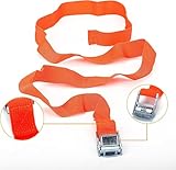 Cobenga 12 Pcs Tightening Luggage Ratchet Straps with Claw Buckle - 25mm Cargo Tie Down Straps, 250 Kg Heavy Duty Lashing Straps, Adjustable Straps Tensioning Belts for Vans, Trucks, Trailer, Cargo - Image 4