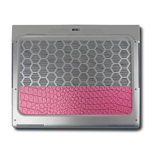 Image of MightySkins Carbon Fiber Skin Compatible with Alienware X16 R1 (2023) Full Wrap Kit - Pink Gator Skin | Protective, Durable Textured Carbon Fiber Finish | Easy to Apply | Made in The USA