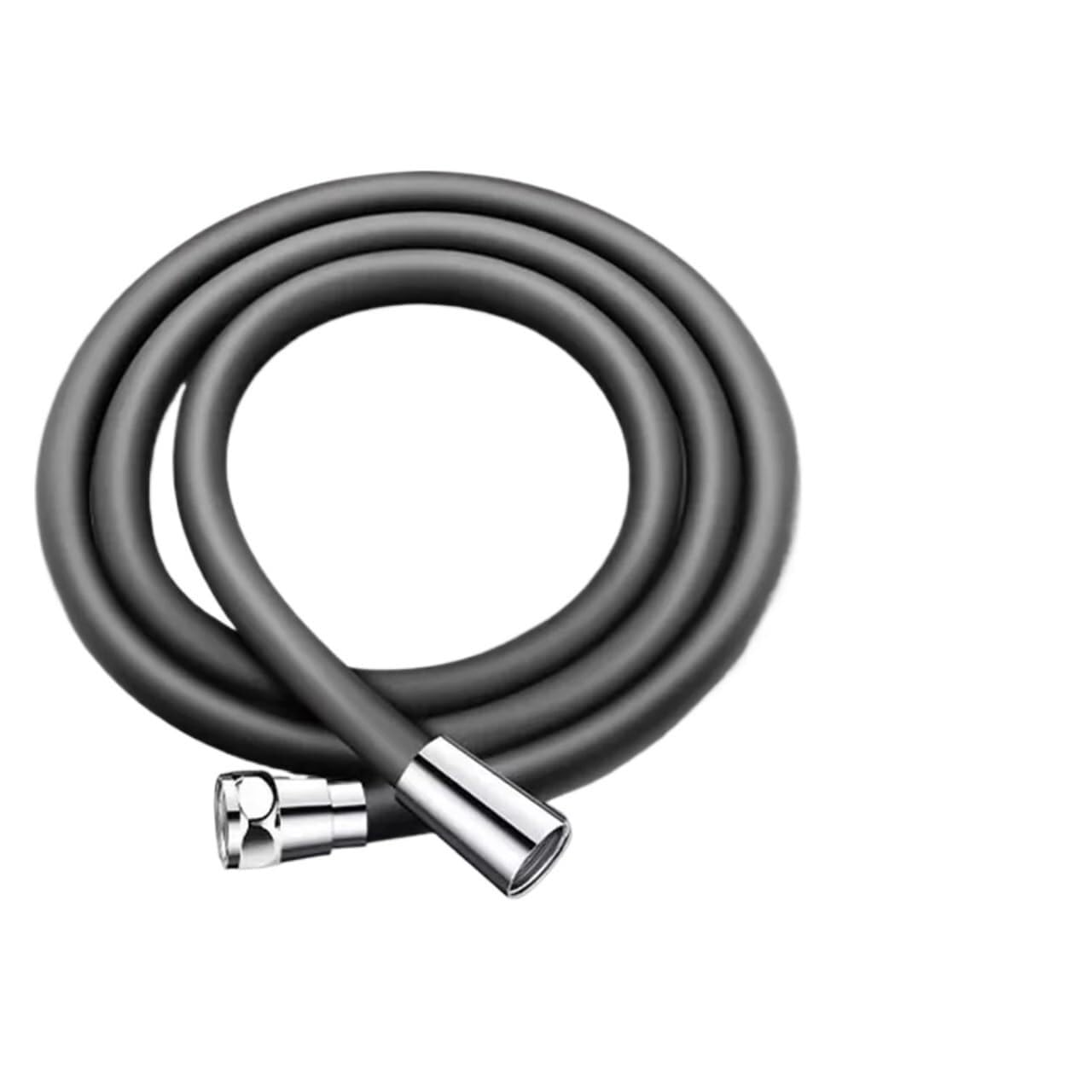 Zhaoqin Grey Shower Hose 1.5/2 Soft Silicone Shower Head Hose Flexible Anti Winding Explosion-Proof Bathroom Faucet Extension Pipe(,2.0M)