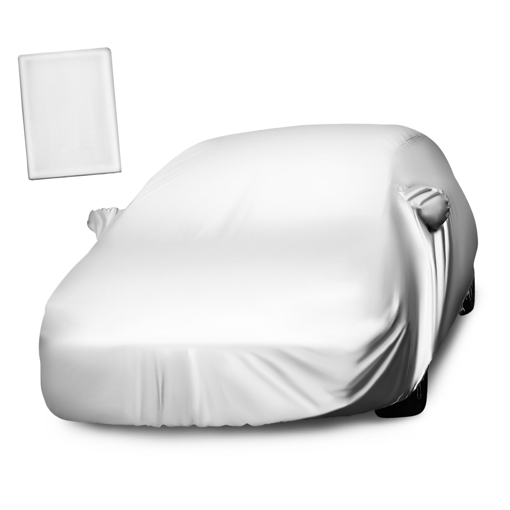 FUNOMOCYA Car Cover Large Universal Car Cover Wind Protection Outdoor 170t Coated Material for Size XL