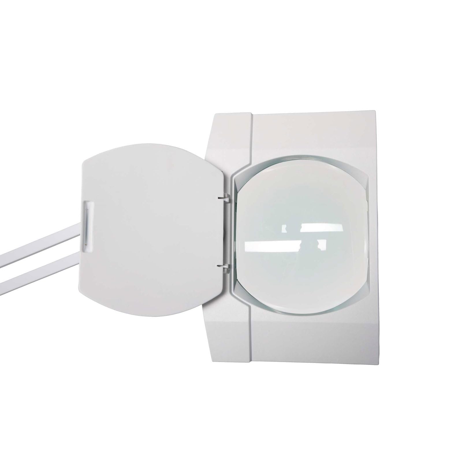 MAUL Lampe loupe LED MAULvitrum blanche à pince pour précision