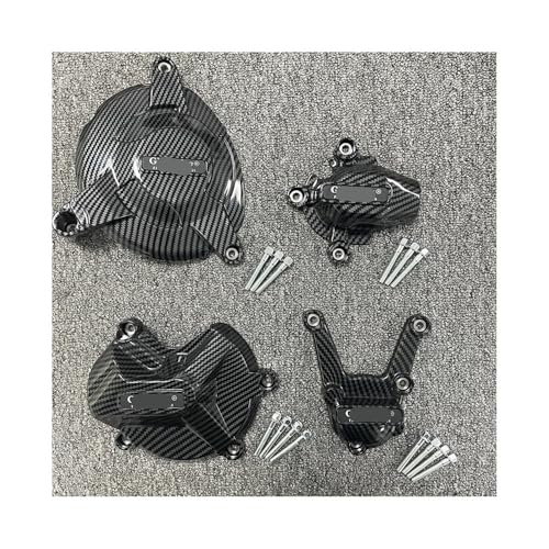 Carter protection moteur S1000RR aspect carbone finition premium pour moto sportive
