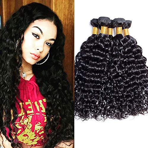 10A Malaysian Virgin Hair 3 bundles Water Wave Wet and Wavy Water Weave Human Hair Bundles Malaysian Water Wave Virgin Hair(14 16 18)