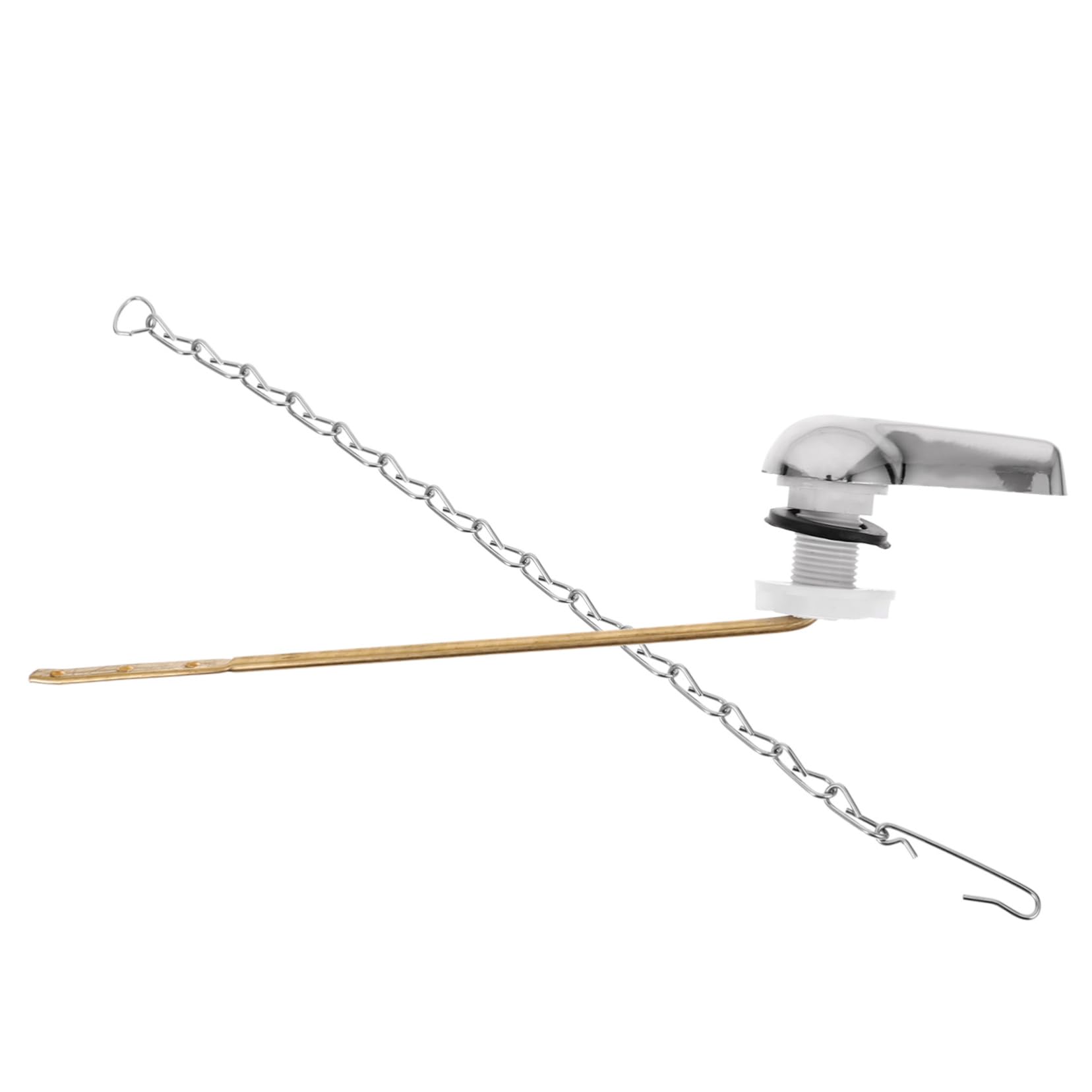 WOONEKY1 Set Toilet Accessories Water Tank Toilet Flush Lever Toilet Flusher Handle Toilet Repair Parts Toilet Lever Replacement Kit Wrench Stainless Steel Old Fashioned