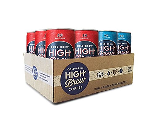 mexican espresso coffee - High Brew Coffee, Cold Brew, Double Espresso/Mexican Vanilla, Red & Blue Variety Pack, 8 Fl Oz Can (Pack of 12)