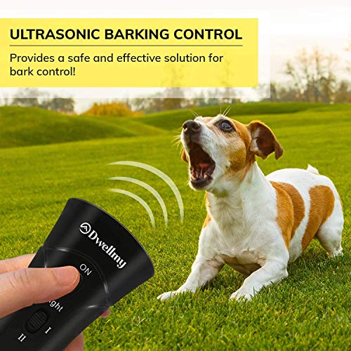 Dispositivo de controle de latido DwellMy para treinamento de cães para casa e ao ar livre, controle