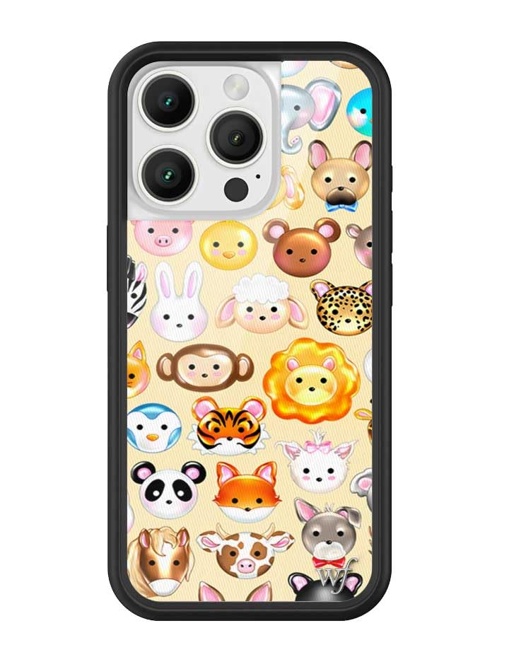 Image of Wildflower Cases - iPhone 16 Pro Compatible - Animal Kingdom | Impact-Certified 6.5 ft Drop Protection Case, Raised Protective Bumper, Cute Aesthetic Design, Women-Owned Small Business