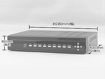 Amazon.co.jp: アルコム 防犯 録画機 レコーダー AHD3.0対応 5M