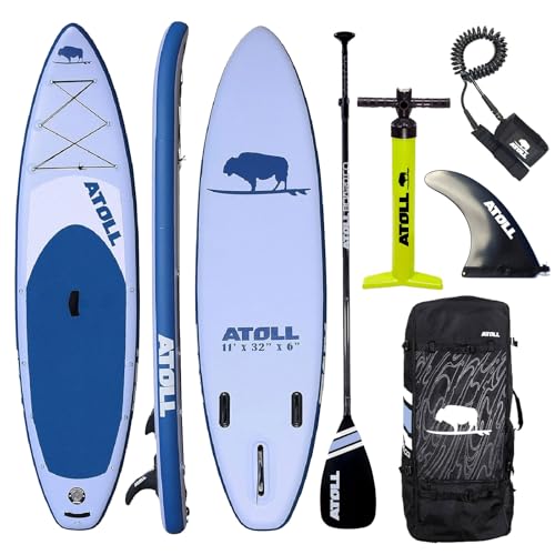 Atoll Inflatable Paddle Board in Light Blue