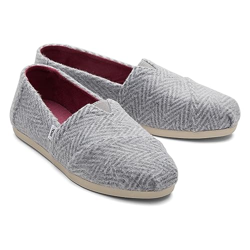 Image of TOMS Women's Alpargata CloudBound Espadrille Loafer Flat, Shadow Brushed Herringbone, 7