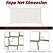 KAERYHET Safety Rope Net Kids Pet Stairs Balcony Railings Protection Rope Netting Playground Net Sports Netting Baseball Softball Backstop Nets