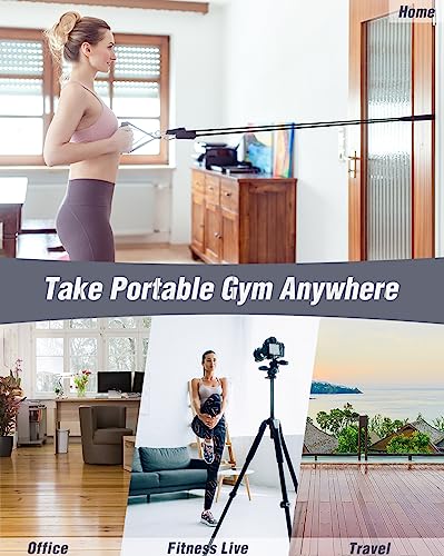 BOOSTEADY Push-upboard, push-upgrepen, push-up-board, weerstandsbanden, vanaf roller, pilates-stang, 27-in-1 fitnessapparaat kit - Afbeelding 5