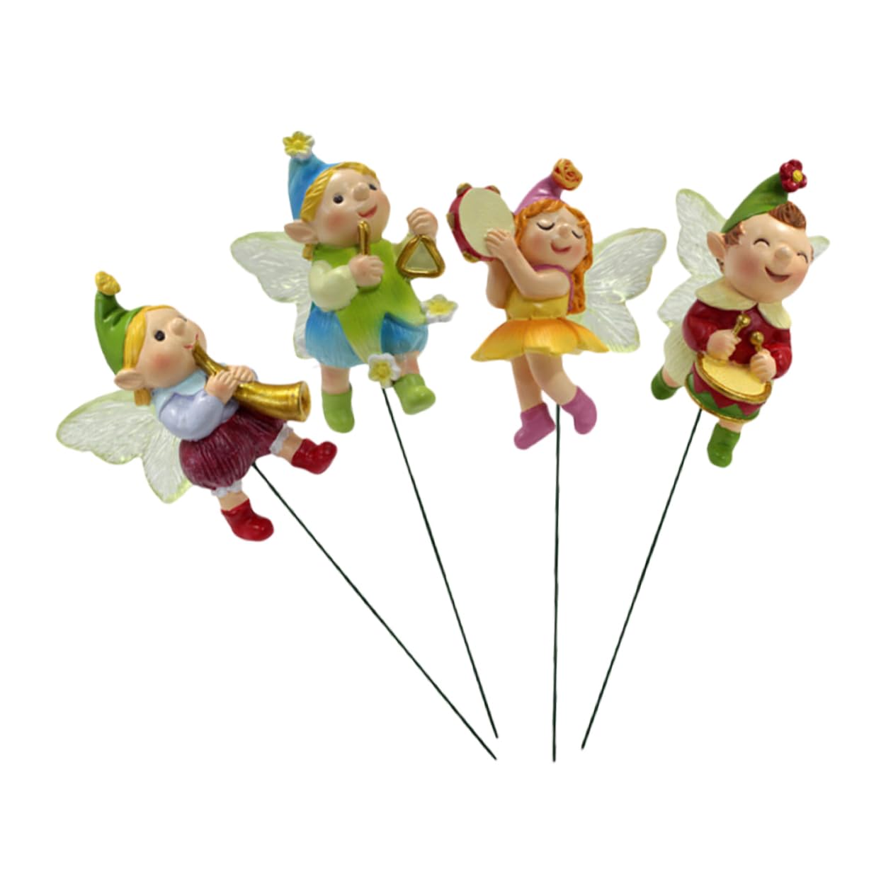 Toyvian 5 Sätze Teiliges Feengarten Figuren Dekorative Gartenstecker Harz Für Blumentöpfe Und Bonsai Charmante Deko Für Terrasse Gartenliebhaber Und Familien 4 Stücke * 5