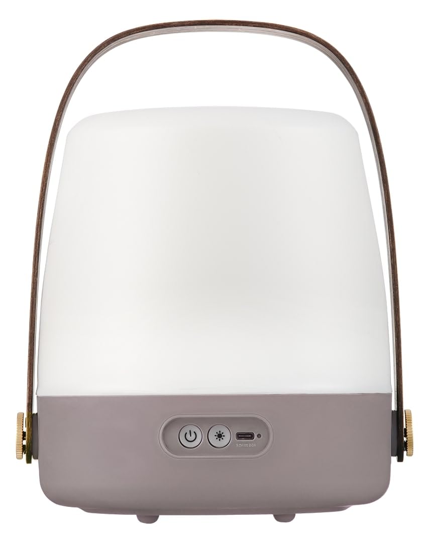 Kooduu - Lite-up Portable Lamp - Dimmable Light, Rechargeable via USB - Indoor and Outdoor Use in The Living Room, Bedroom, Nursery, Balcony, Garden or Patio, Earth Brown