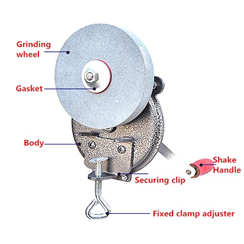 Mannual Hand-Cranking Grinding Machine - Angle Grinder Diy Angle Grinder Stand - Grinder Holder Cutter Support Bracket Holder Cutting Machine, Household Manual Grinder Wheel Tool Iron #TOP3