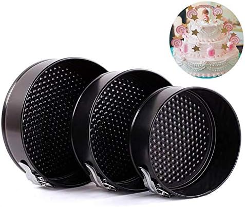 Springform Pan Non-Stick Cheesecake Pan,AFYBL Cake Pan Leakproof Baking Pan Bakeware 3pcs(7"/7.8"/8.7") for Pressure Cooker