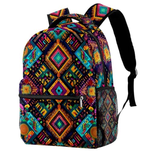 Bolsa para libros étnica y mochila para niños unisex con capacidad para portátil de 40cm