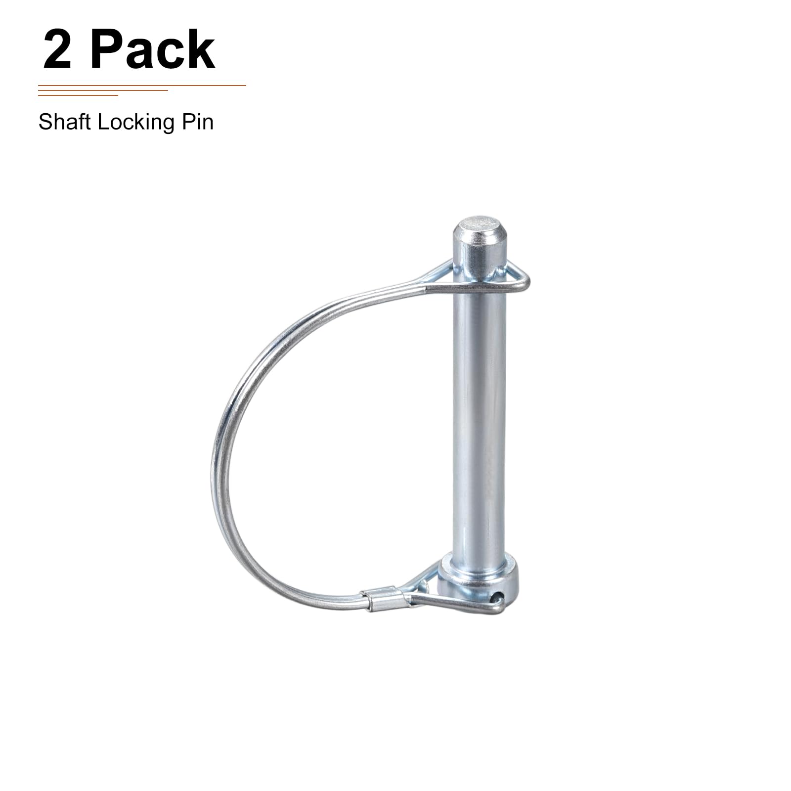 2 Spine Di Bloccaggio Albero 10mm X 80mm | Acciaio Zincato Per Rimorchi Agricoli E Attrezzi Da Giardino - Foto 2