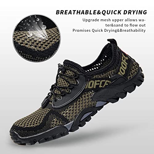 Image of SOBASO Water Shoes Women Men Quick Drying Swim Beach Aqua Shoes for Water Sport Diving Hiking Sailing Travel