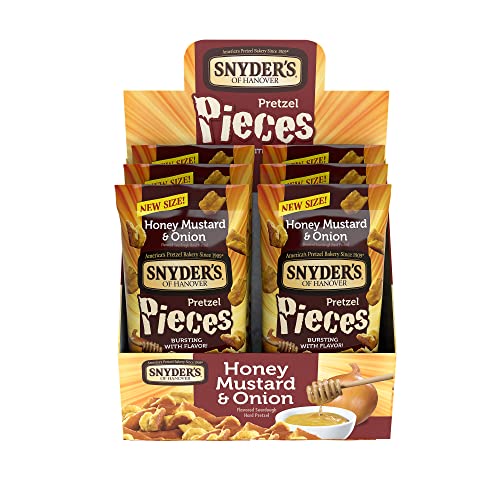 Image of Snyder's of Hanover Pretzel Pieces, Honey Mustard & Onion, 3.25 Oz, 6 Ct