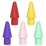 Pen Tip Compatible with Apple Pencil Tips 1st & 2nd Generation Color Nib (Red/Yellow/Purple/Pink/Cyan)