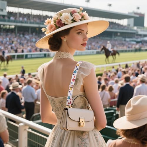 Image of Purse Strap Replacement Kentucky Derby Mother's Day Graduation Rainbow Pride Western Crossbody Shoulder Bag Straps