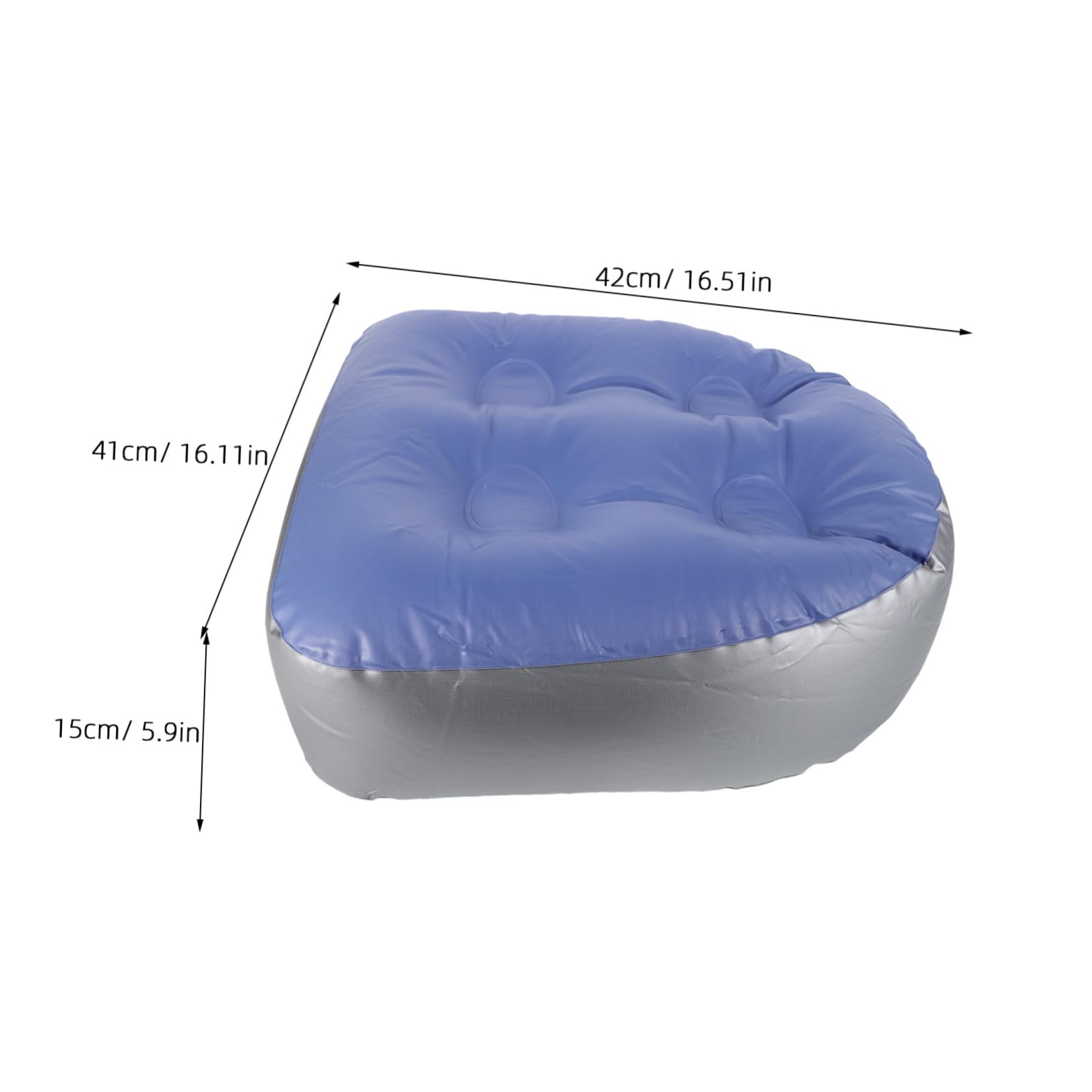 FRCOLOR Thickened Bathtub Seat Cushion Inflatable for Spa Sauna Shower Bath Tub Portable with Suction Cups