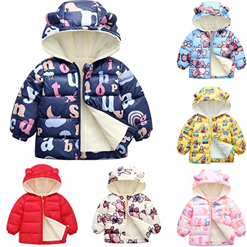 MMIYY Coats for Kids Winter Down Coats for Baby Boys Girls Light Puffer Jacket with Hoods Winter Warm Infant Outerwear