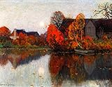The Pond in October by Clarence Gagnon - 16' x 20' Premium Canvas Print