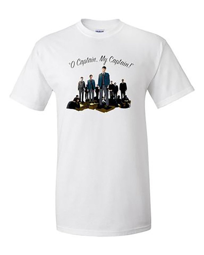 O Captain My Captain Robin Williams Dead Poets Society T-Shirt