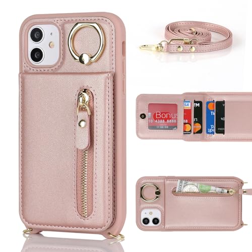 Zouzt for iPhone 11 Case with Cord and Card Holde - Image 3