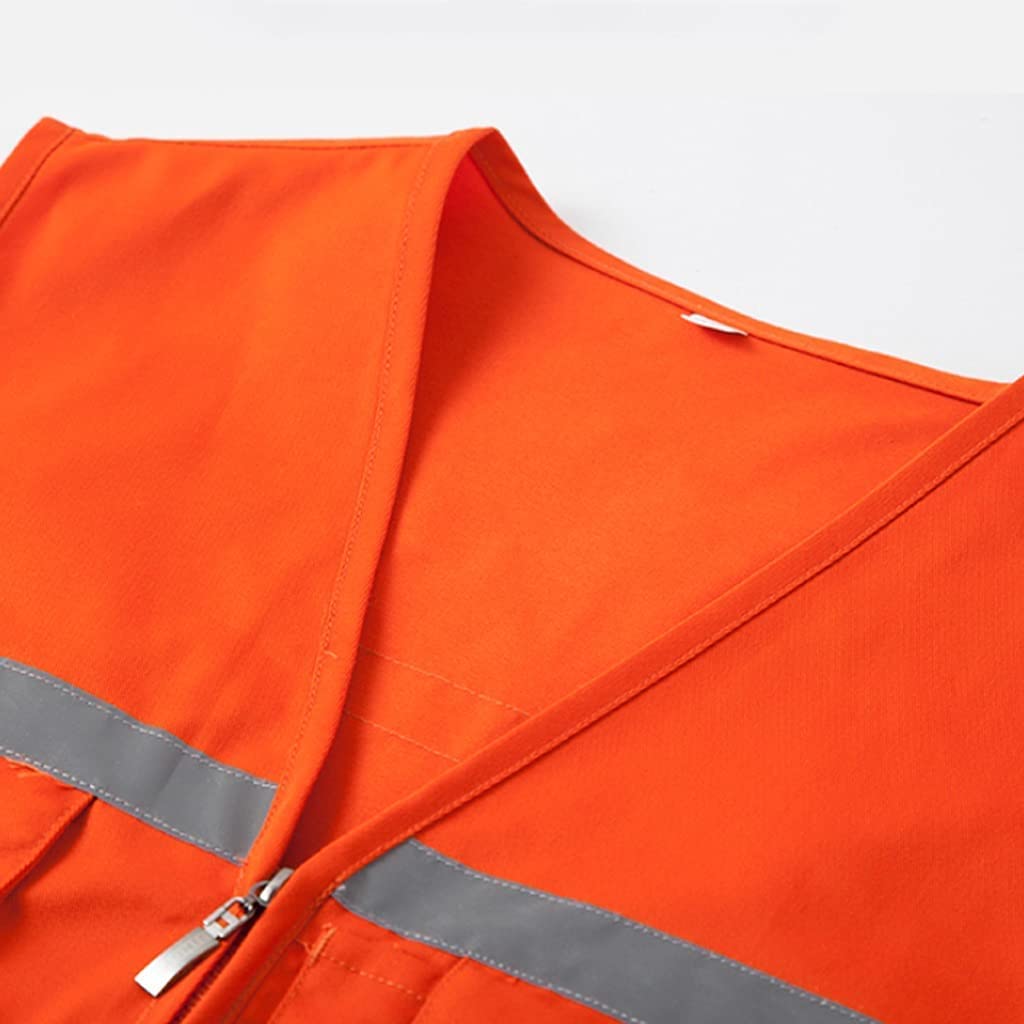Chaleco de Alta Visibilidad Chaleco De Seguridad De Alta Visibilidad Chaleco Reflectante con Bolsillo Y Cremallera, Construcción, Chaleco De Seguridad Resistente Y Topógrafo Chaleco d