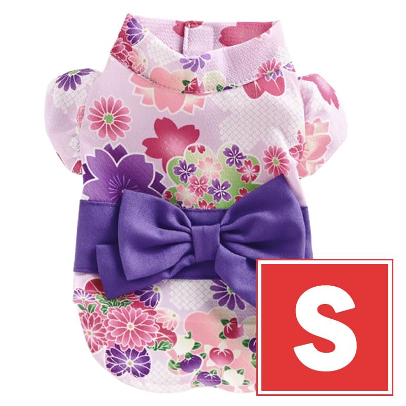 Amazon | ペットのお洋服 ピンク Sサイズ ドッグウェア 着物
