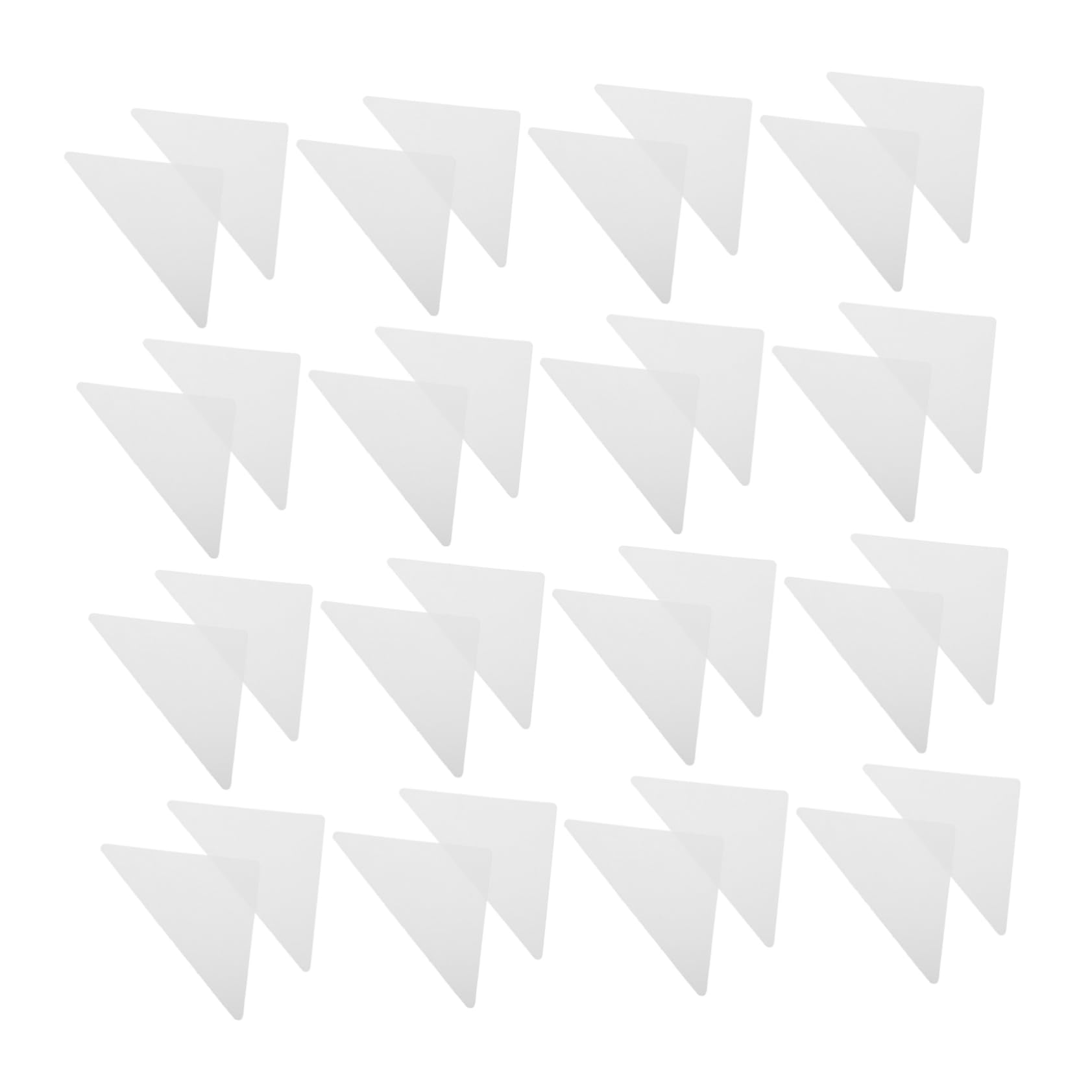 BESPORTBLE 50pcs Collar Stays Adhesive Triangle Shape Collar Protectors Self-adhesive