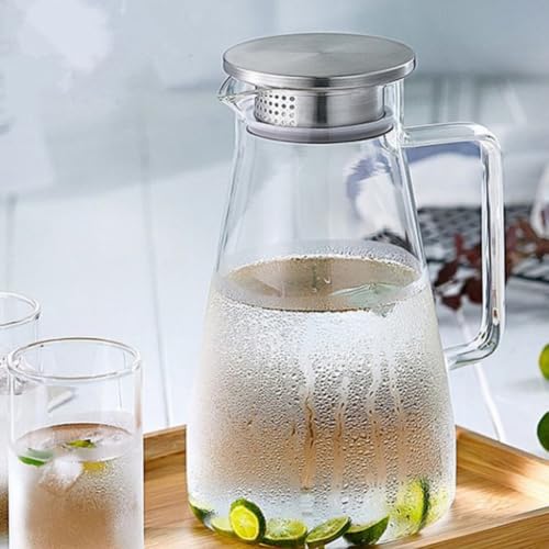Tetera de vidrio resistente a cambios térmicos con tapa que no se oxida 6