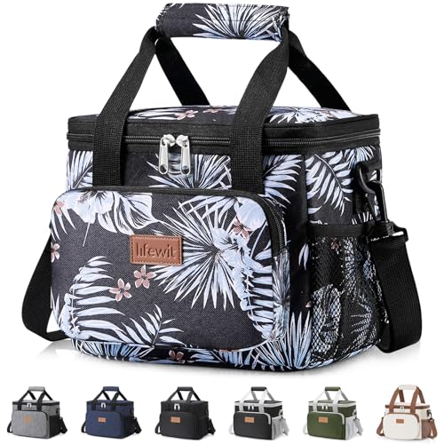 Lifewit Sac Isotherme Repas 9L(12 Canette), Lunch Box Isothermes Femme et Homme, Glaciere Souple Trousse Isotherm pour Cuisine, Travail, Pique Nique, Plage,...
